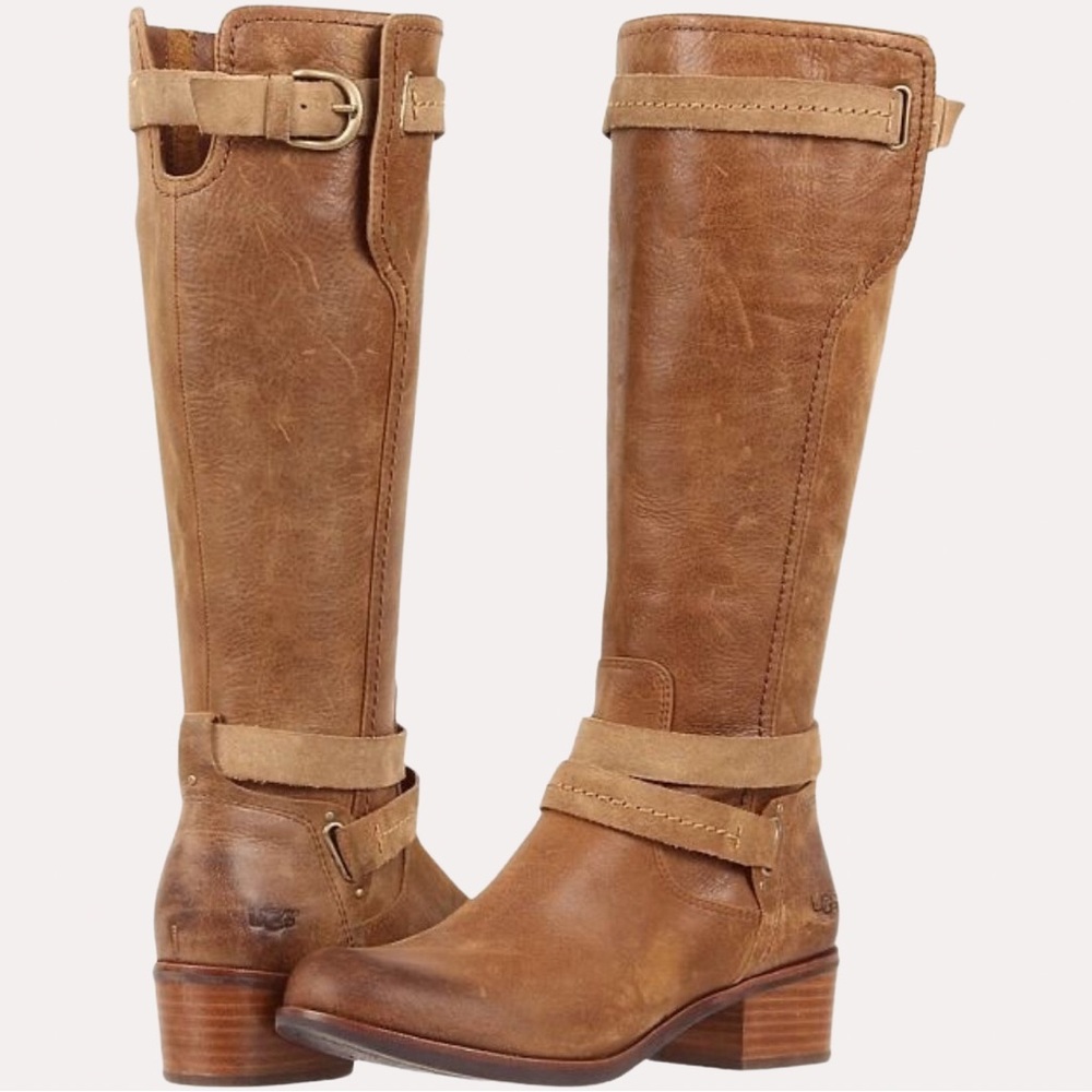 UGG Darcie Knee High Leather Riding Boots